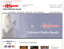 Tablet Screenshot of edizioniradiospada.com